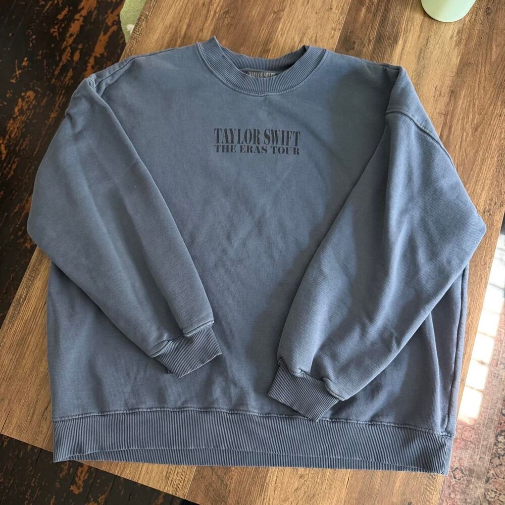 Taylor Swift Eras Tour blue sweatshirt